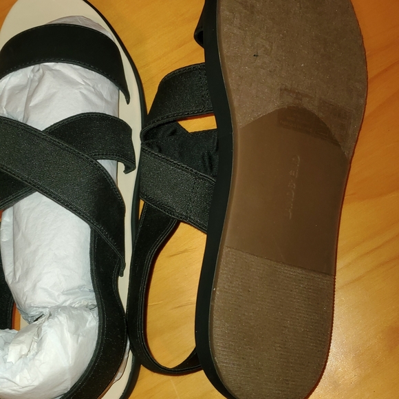 Lands end black sandals size 12.5 - Picture 4 of 10